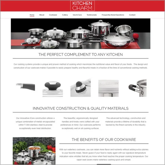 Cookware Distributor Website by NeoChromatic