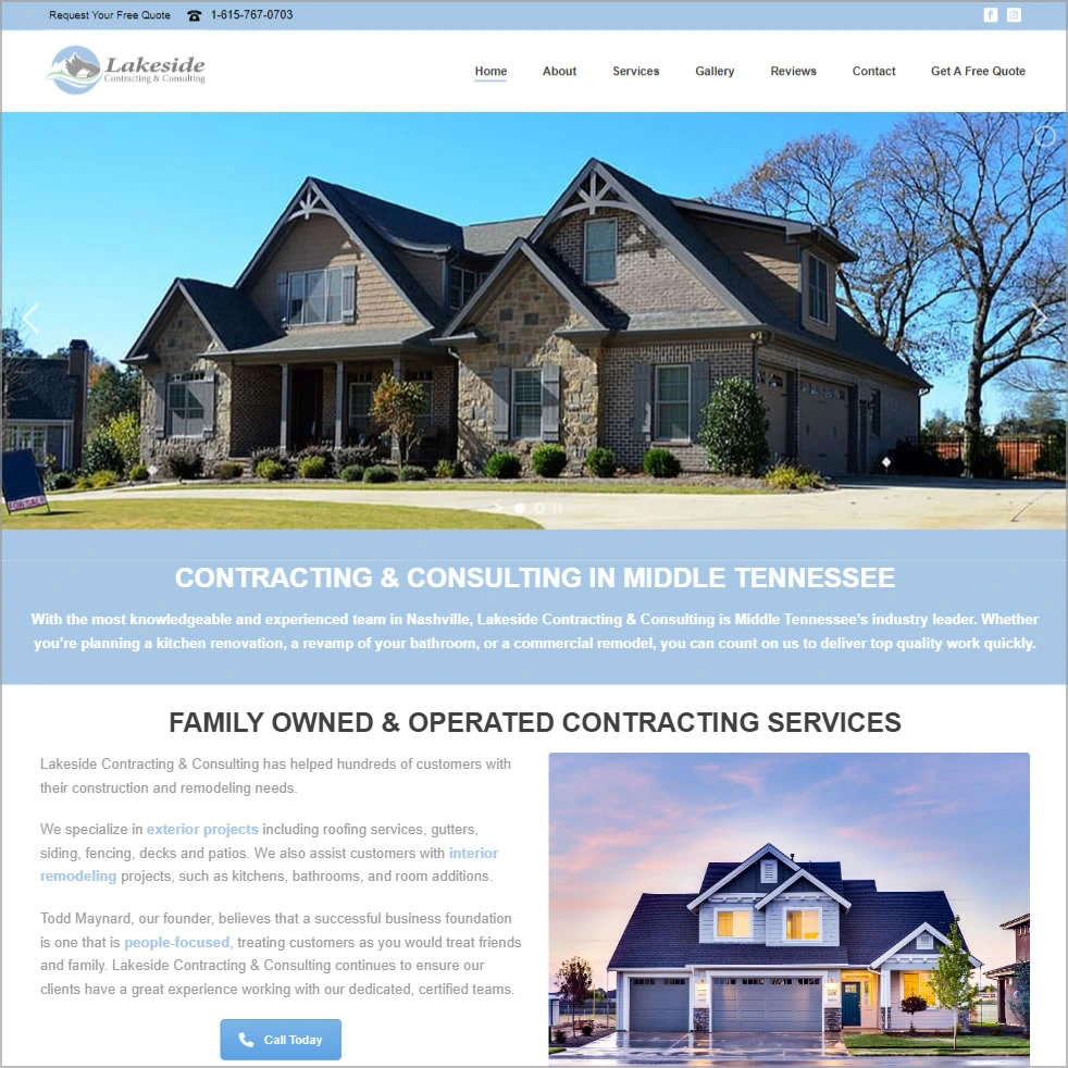 Lakeside Contracting & Consulting, client since 2019